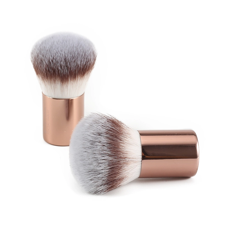 Rose Gold Kabuki Face Brush for Mineral Stippling Makeup Powder Makeup Brush