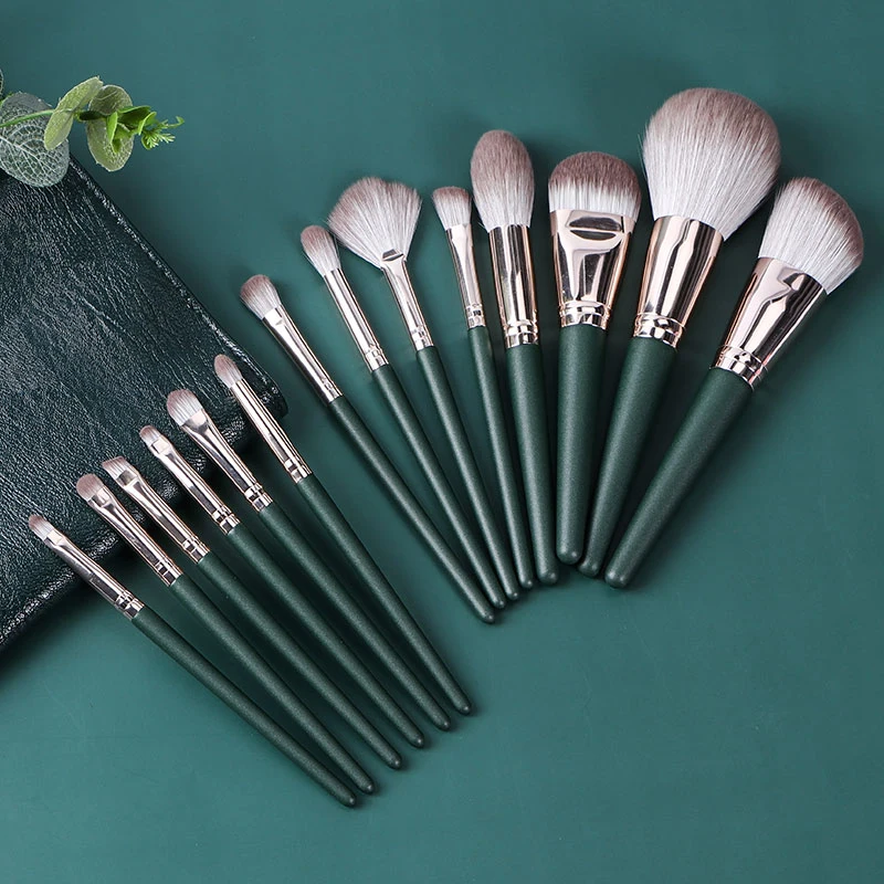 OEM Professional Makeup Brush Set 14PCS Vegan Eyeshadow Brush Foundation Brush Cosmetics Brush Set