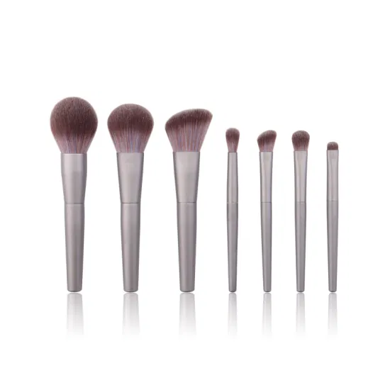 Portable Small 7PCS Make up Hair Brush Kit Beauty Custom Logo Travel Makeup Brush Set