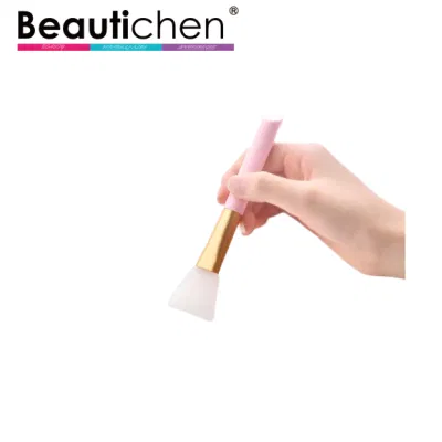 Beautichen Private Label Handle Silicone Facial Face Mask Makeup Brushes Masker Maquillage DIY Mask Tool Soft Silicone Face Mask Brush