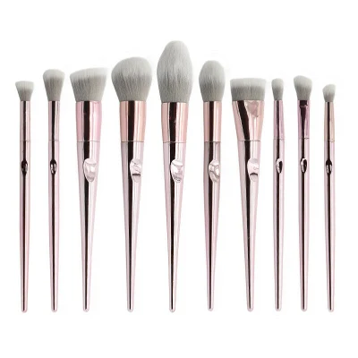 10PCS Makeup Brushes Set Cosmetic Foundation Lip Blending Brushes Tool