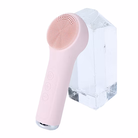 New Arrival Skin Care Device Facial Massager Electric Facial Cleansing Brush Waterproof Soft Silicone Face Washing Brush