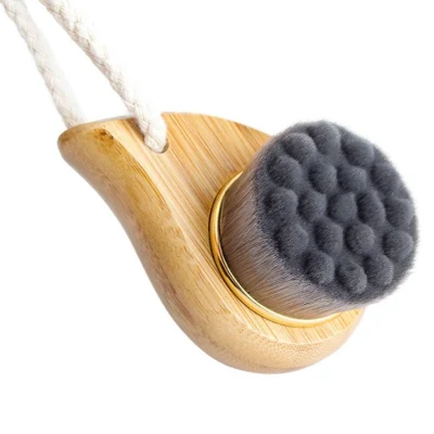 Wood Face Washer Super Soft Fiber Face Cleaning Brush Deep Cleansing Facial Brush