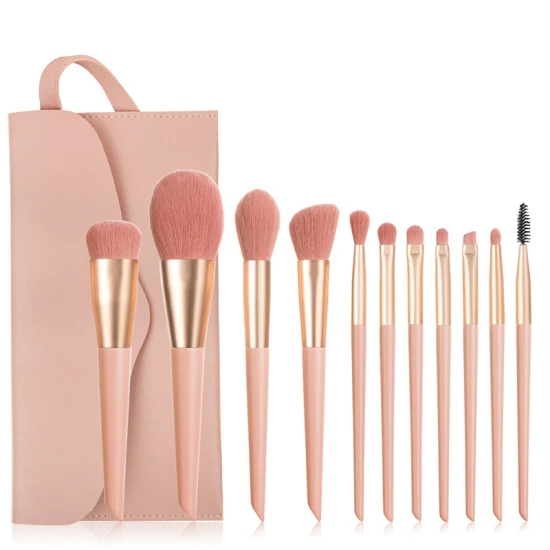 Premium Foundation Blending Blush Concealer Eye Cosmetic Makeup Brush Set